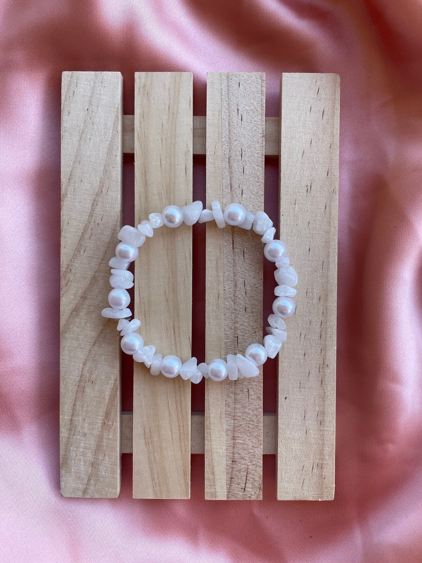 Assorted Pearl & Crystal Chip Beaded Bracelets | You pick the crystal