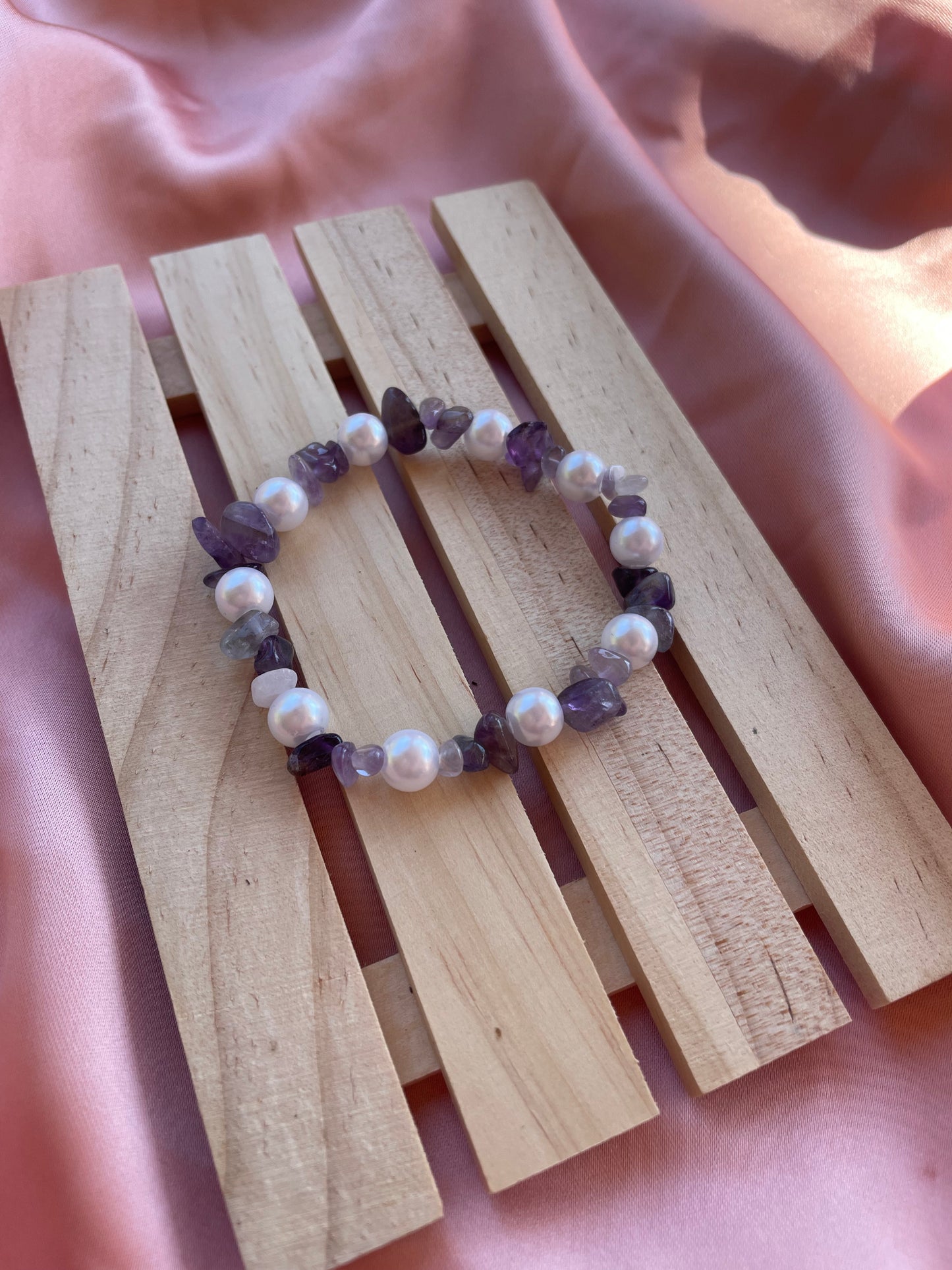 Assorted Pearl & Crystal Chip Beaded Bracelets | You pick the crystal